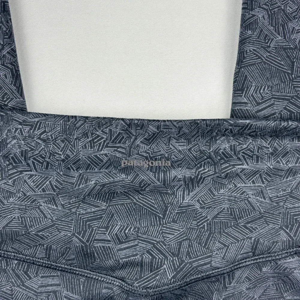 Patagonia Centered Tights Gray Geometric Print Leggings‎ Women's Large - Picture 7 of 12